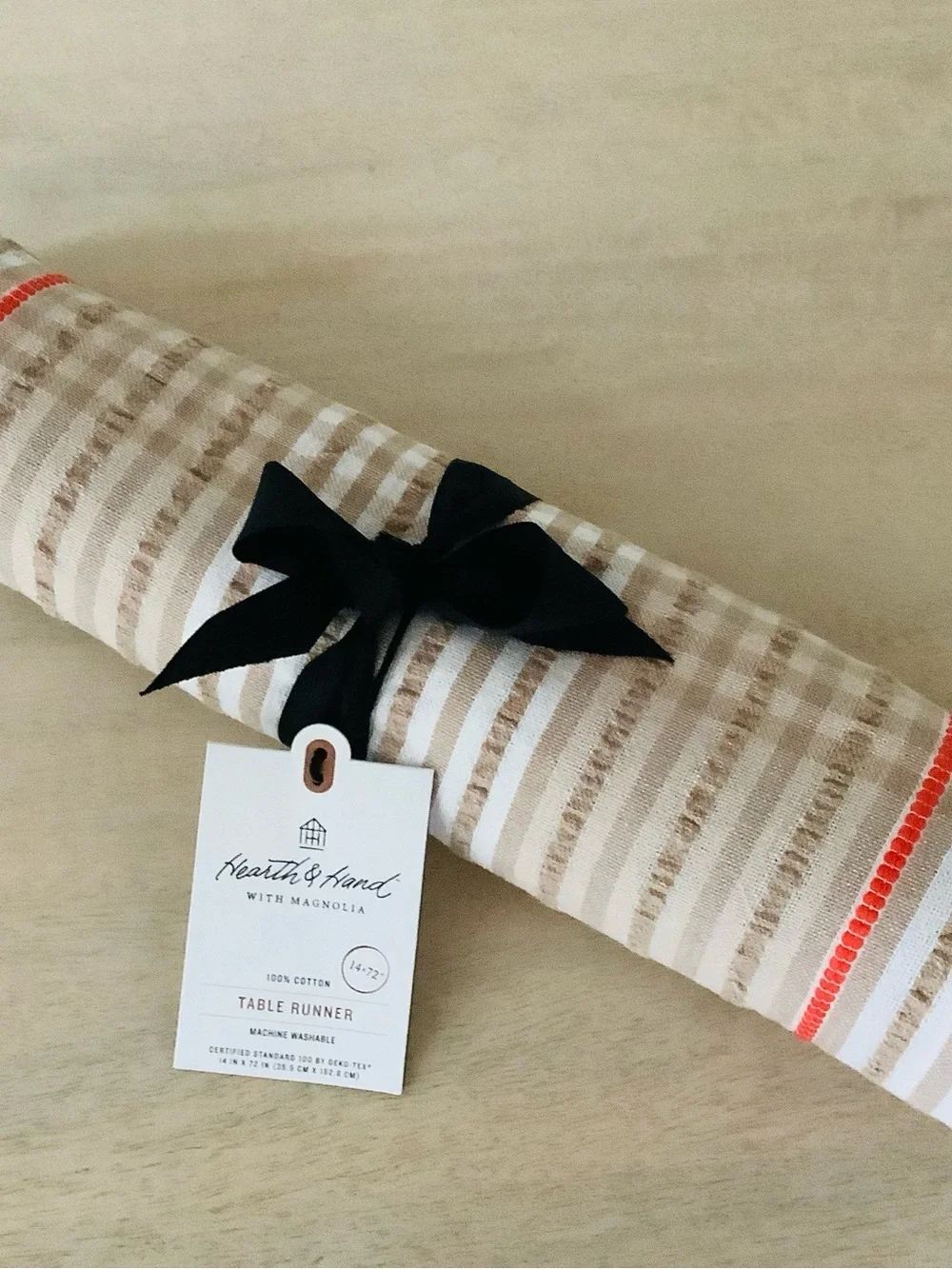 Hearth & Hand Magnolia 72” x 14” Gingham Table Runner